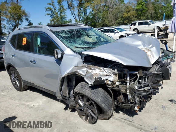 2016 Nissan Rogue SL with VIN 5N1AT2MT6GC762135, listed as a Copart auction lot 50206005 with Not Provided miles and Non Repairable. Bid and sale history available at DreamBid. Image 4.