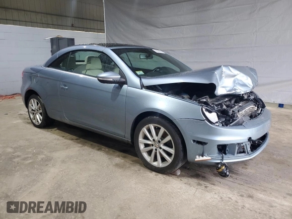 2012 Volkswagen Eos Komfort with VIN WVWBW7AH3CV000666, listed as a Copart auction lot 58509685 with 188,344 mi miles and Clean title. Bid and sale history available at DreamBid. Image 4.