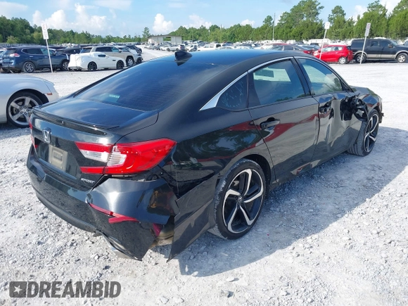 2020 Honda Accord Sport with VIN 1HGCV1F3XLA079053, listed as a IAAI auction lot 42496239 with 113,792 mi miles and . Bid and sale history available at DreamBid. Image 4.