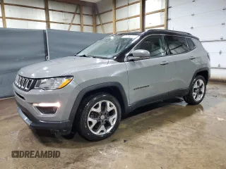 2021 Jeep Compass Limited with VIN 3C4NJDCBXMT596069, listed as a Copart auction lot 42027855 with 119,236 mi miles and Clean title. Bid and sale history available at DreamBid. Image 1.