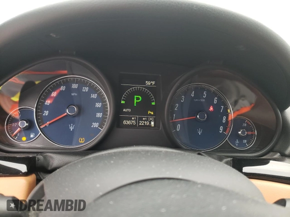 2017 Maserati GranTurismo Sport z VIN ZAM45VLA0H0214479, wystawiony jako Copart lot #54863233 z przebiegiem 63 675 mil mil oraz . Historia ofert i sprzedaży dostępna na DreamBid. Obrazek 9.