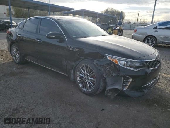 2016 Kia Optima SXL Turbo with VIN 5XXGV4L23GG098440, listed as a Copart auction lot 45215505 with 64,381 mi miles and Salvage Title. Bid and sale history available at carsss.com. Image 4.