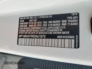 2019 Porsche Cayenne S с VIN WP1AB2AY9KDA61873, выставлен на аукционе Copart как лот 63791165 с пробегом 37 766 миль миль и Списание • Salvage title. История ставок и продаж доступна на DreamBid. Изображение 14.