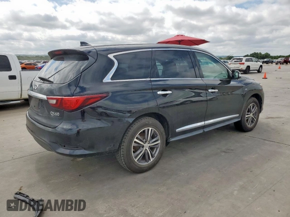 2019 Infiniti QX60 Pure with VIN 5N1DL0MM5KC521508, listed as a Copart auction lot 62563265 with 136,331 mi miles and Clean title. Bid and sale history available at DreamBid. Image 3.