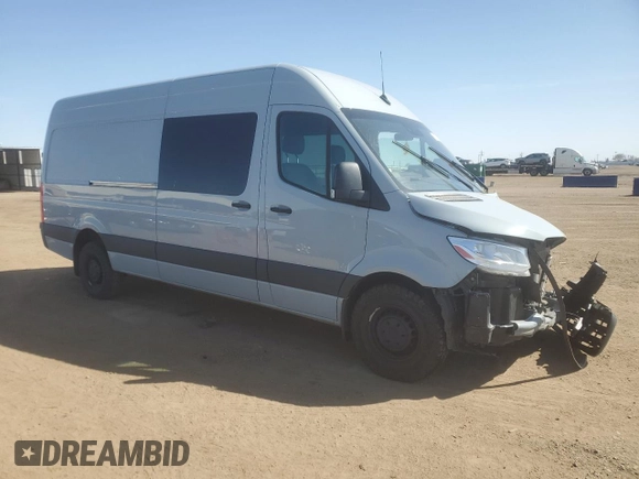 2021 Mercedes-Benz Sprinter Cargo with VIN W1W4ECHY3MT067912, listed as a Copart auction lot 52359165 with Not Provided miles and Salvage Title. Bid and sale history available at carsss.com. Image 4.