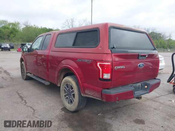 2016 Ford F-150 XLT with VIN 1FTEX1EP6GFC83198, listed as a IAAI auction lot 41915592 with 72,244 mi miles and . Bid and sale history available at DreamBid. Image 3.
