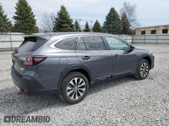 2025 Subaru Outback Limited z VIN 4S4BTANC1S3147207, wystawiony jako Copart lot #53523445 z przebiegiem 6 652 mil mil oraz Szkoda całkowita • Salvage title. Historia ofert i sprzedaży dostępna na DreamBid. Obrazek 3.
