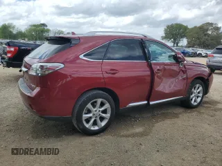 2010 Lexus RX 350 with VIN 2T2ZK1BA9AC012910, listed as a Copart auction lot 51829595 with 138,880 mi miles and Salvage Title. Bid and sale history available at carsss.com. Image 3.