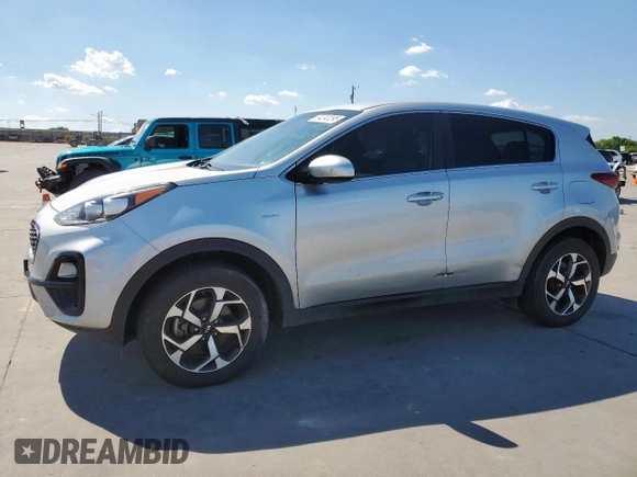 2020 Kia Sportage LX with VIN KNDPMCAC5L7800852, listed as a Copart auction lot 54243295 with 121,445 mi miles and Clean Title. Bid and sale history available at carsss.com. Image 1.