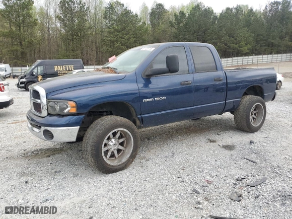2005 Dodge Ram 1500 SLT with VIN 1D7HA18N55S211251, listed as a Copart auction lot 51128745 with 0 mi miles and Salvage Title. Bid and sale history available at carsss.com. Image 1.