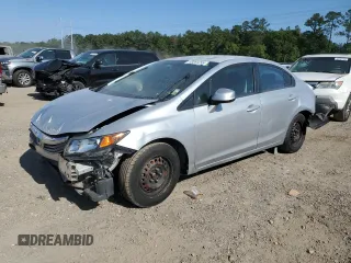 2012 Honda Civic LX with VIN 2HGFB2F52CH555956, listed as a Copart auction lot 53281255 with Not Provided miles and Salvage Title. Bid and sale history available at DreamBid. Image 1.