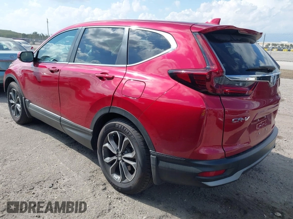 2022 Honda CR-V EX-L with VIN 5J6RW1H84NA005056, listed as a IAAI auction lot 41893748 with 26,885 mi miles and . Bid and sale history available at carsss.com. Image 3.