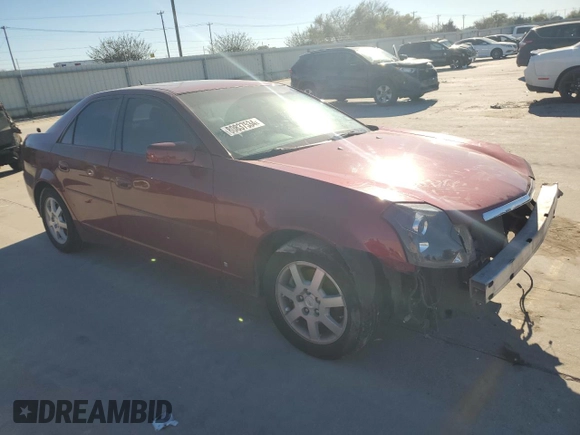 2007 Cadillac CTS with VIN 1G6DP577270155370, listed as a Copart auction lot 80837534 with 0 mi miles and Non Repairable. Bid and sale history available at carsss.com. Image 4.
