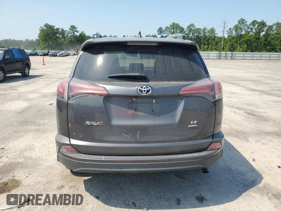 2017 Toyota RAV4 LE with VIN 2T3BFREV0HW656450, listed as a Copart auction lot 61495335 with 45,723 mi miles and Salvage title. Bid and sale history available at DreamBid. Image 6.