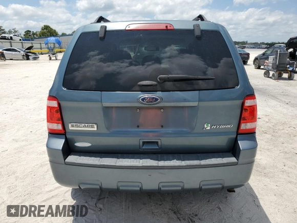2011 Ford Escape Hybrid with VIN 1FMCU5K31BKB86253, listed as a Copart auction lot 57509525 with 159,486 mi miles and Salvage title. Bid and sale history available at DreamBid. Image 6.