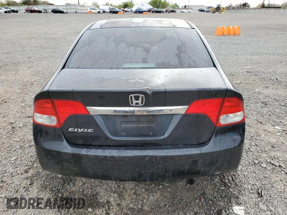 2011 Honda Civic LX with VIN 2HGFA1F53BH526297, listed as a Copart auction lot 53822925 with 156,639 mi miles and Salvage Title. Bid and sale history available at DreamBid. Image 6.
