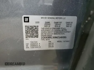 2021 GMC Acadia SLE with VIN 1GKKNRLS0MZ149395, listed as a Copart auction lot 87593875 with 37,091 mi miles and Salvage Title. Bid and sale history available at carsss.com. Image 16.
