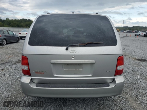 2005 Kia Sedona LX with VIN KNDUP132856712907, listed as a Copart auction lot 75751424 with 177,893 mi miles and Salvage Title. Bid and sale history available at carsss.com. Image 6.