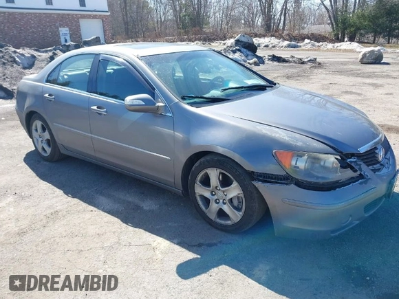 2005 Acura RL with VIN JH4KB16505C013847, listed as a IAAI auction lot 41805830 with 289,564 mi miles. Bid and sale history available at carsss.com. Image 1.