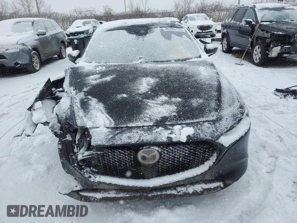 2023 Mazda 3 S Carbon Edition with VIN JM1BPBLM1P1614736, listed as a Copart auction lot 46285155 with 56,830 mi miles and Salvage Title. Bid and sale history available at DreamBid. Image 5.