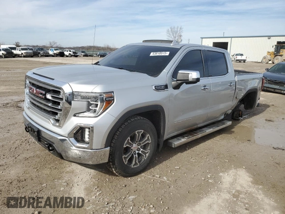 2019 GMC Sierra 1500 SLT z VIN 1GTU9DED5KZ281737, wystawiony jako Copart lot #43810515 z przebiegiem 80 843 mil mil oraz Szkoda całkowita • Salvage title. Historia ofert i sprzedaży dostępna na DreamBid. Obrazek 1.