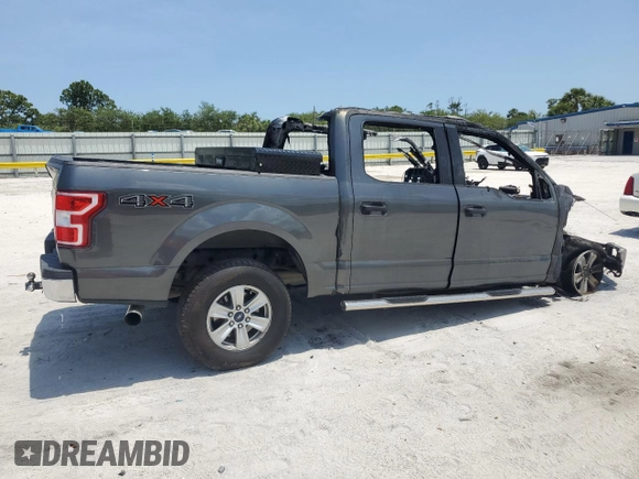 2019 Ford F-150 XL z VIN 1FTEW1E54KFA64007, wystawiony jako Copart lot #56282205 z przebiegiem Nie podano mil oraz Nie do naprawy • Non repairable. Historia ofert i sprzedaży dostępna na DreamBid. Obrazek 3.