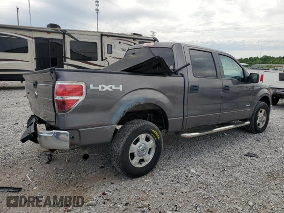 2013 Ford F-150 XL with VIN 1FTFW1ET4DKF81269, listed as a Copart auction lot 55813125 with 158,729 mi miles and Salvage title. Bid and sale history available at DreamBid. Image 3.