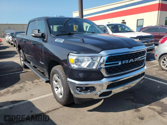 2022 Ram 1500 Big Horn z VIN 1C6RRFFG3NN179043, wystawiony jako IAAI lot #42566379 z przebiegiem 90 922 mil mil oraz . Historia ofert i sprzedaży dostępna na DreamBid. Obrazek 12.