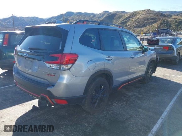 2023 Subaru Forester Sport with VIN JF2SKAJC4PH418382, listed as a IAAI auction lot 41738346 with 27,520 mi miles. Bid and sale history available at carsss.com. Image 4.