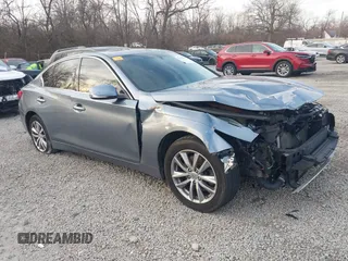 2016 Infiniti Q50 2.0t Premium with VIN JN1CV7AR3GM250973, listed as a IAAI auction lot 41099907 with 115,173 mi miles. Bid and sale history available at carsss.com. Image 1.