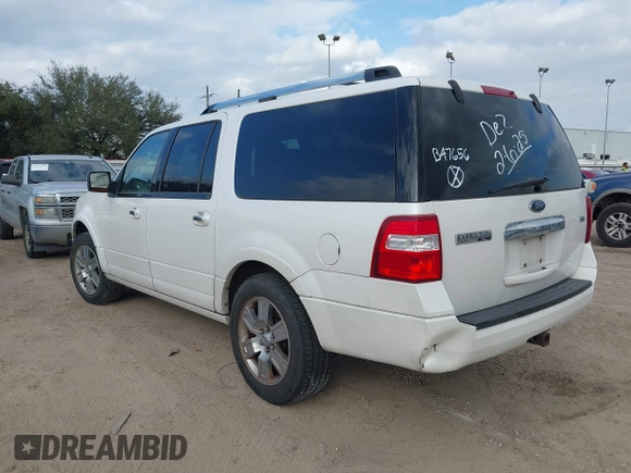 2010 Ford Expedition Max Limited with VIN 1FMJK1K59AEB47656, listed as a IAAI auction lot 41492694 with 143,496 mi miles and . Bid and sale history available at DreamBid. Image 3.