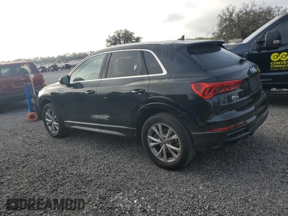 2021 Audi Q3 S line Premium with VIN WA1DECF31M1014280, listed as a Copart auction lot 51998905 with 36,471 mi miles and Salvage title. Bid and sale history available at DreamBid. Image 2.