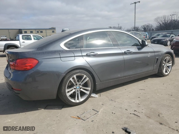 2017 BMW 4 Series 430i with VIN WBA4F7C39HG789621, listed as a Copart auction lot 42437645 with 119,162 mi miles and Salvage Title. Bid and sale history available at carsss.com. Image 3.