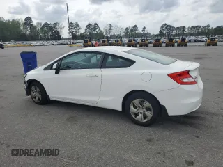 2013 Honda Civic Cpe LX with VIN 2HGFG3B52DH532837, listed as a Copart auction lot 51745315 with 153,203 mi miles and Salvage Title. Bid and sale history available at carsss.com. Image 2.