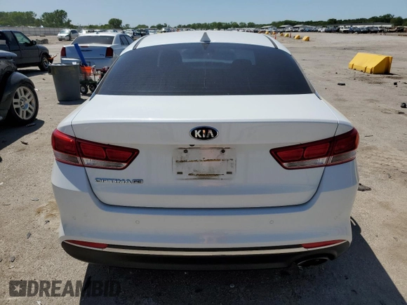 2018 Kia Optima LX with VIN 5XXGT4L35JG245332, listed as a Copart auction lot 56560595 with 109,116 mi miles and Salvage title. Bid and sale history available at DreamBid. Image 6.