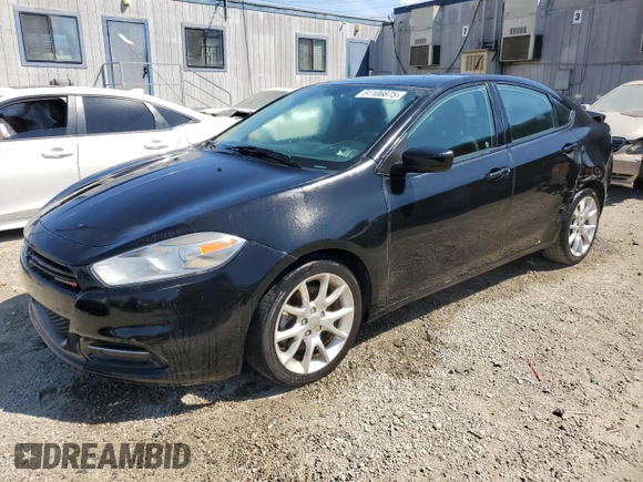 2013 Dodge Dart SXT with VIN 1C3CDFBA0DD186104, listed as a Copart auction lot 51106675 with 86,592 mi miles and Clean Title. Bid and sale history available at DreamBid. Image 1.