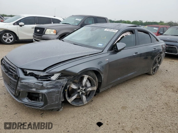 2021 Audi A6 Prestige with VIN WAUM2BF22MN058777, listed as a Copart auction lot 51091314 with 0 mi miles and Salvage Title. Bid and sale history available at carsss.com. Image 1.