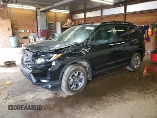 2022 Honda Passport TrailSport z VIN 5FNYF8H63NB009244, wystawiony jako Copart lot #58330015 z przebiegiem 35 489 mil mil oraz Szkoda całkowita • Salvage title. Historia ofert i sprzedaży dostępna na DreamBid. Obrazek 1.