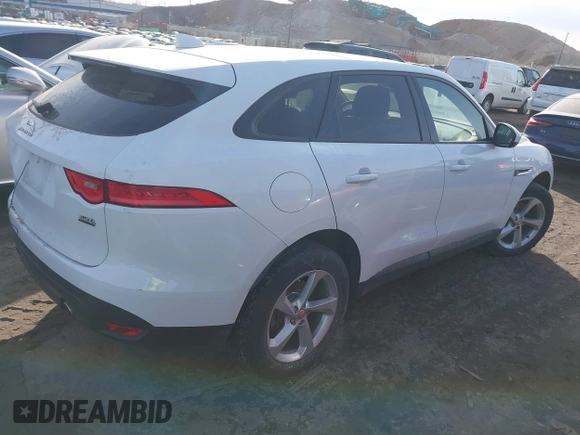 2017 Jaguar F-Pace 35t Premium with VIN SADCJ2BV1HA896012, listed as a IAAI auction lot 41224251 with 82,779 mi miles and . Bid and sale history available at DreamBid. Image 4.