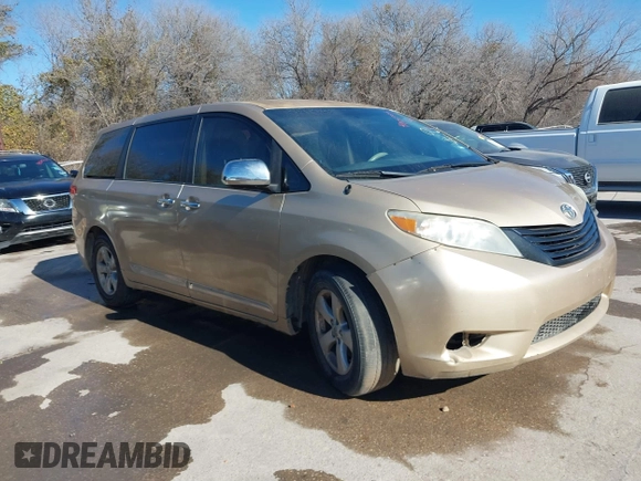 2012 Toyota Sienna with VIN 5TDKA3DC1CS011022, listed as a IAAI auction lot 41415386 with 209,552 mi miles and . Bid and sale history available at DreamBid. Image 13.