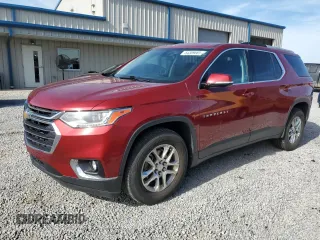 2018 Chevrolet Traverse LT Cloth z VIN 1GNERGKW3JJ118732, wystawiony jako Copart lot #54309685 z przebiegiem 92 611 mil mil oraz Szkoda całkowita • Salvage title. Historia ofert i sprzedaży dostępna na DreamBid. Obrazek 1.