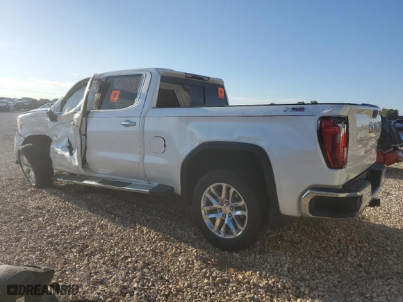 2020 GMC Sierra 1500 SLT with VIN 3GTU9DET0LG403221, listed as a Copart auction lot 67690814 with 0 mi miles and Salvage Title. Bid and sale history available at carsss.com. Image 2.