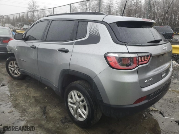 2018 Jeep Compass Sport with VIN 3C4NJDAB3JT213538, listed as a Copart auction lot 42755835 with 73,838 mi miles and Salvage Title. Bid and sale history available at carsss.com. Image 2.