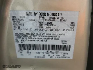 2010 Mercury Mariner Premier with VIN 4M2CN8H75AKJ15305, listed as a Copart auction lot 81300233 with 77,650 mi miles and Salvage Title. Bid and sale history available at carsss.com. Image 13.