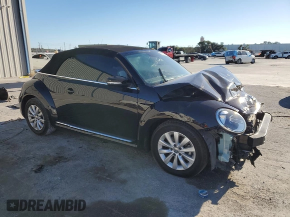 2018 Volkswagen Beetle S with VIN 3VW5DAATXJM515995, listed as a Copart auction lot 83207354 with Not provided miles and Salvage title. Bid and sale history available at DreamBid. Image 4.