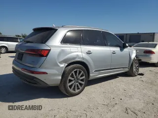 2024 Audi Q7 Premium Plus with VIN WA1LCBF74RD003858, listed as a Copart auction lot 73796074 with 9,755 mi miles and Salvage Title. Bid and sale history available at carsss.com. Image 3.