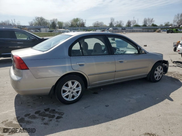 2003 Honda Civic EX with VIN 1HGES267X3L027310, listed as a Copart auction lot 50888405 with 250,413 mi miles and Salvage Title. Bid and sale history available at carsss.com. Image 3.