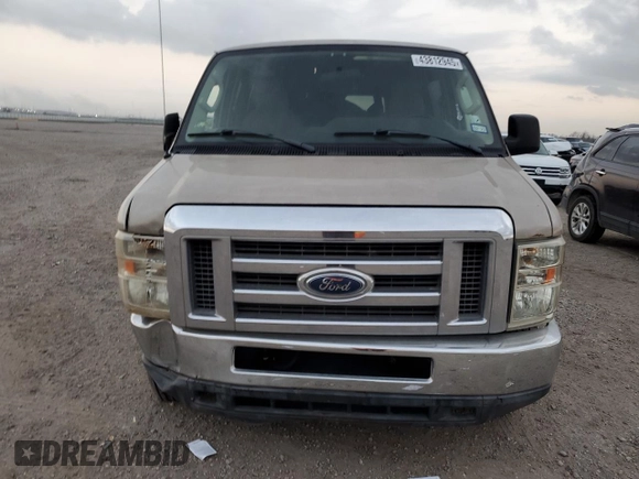 2011 Ford Econoline Passenger XL with VIN 1FBNE3BL4BDA40775, listed as a Copart auction lot 43812945 with Not Provided miles and Salvage Title. Bid and sale history available at carsss.com. Image 5.