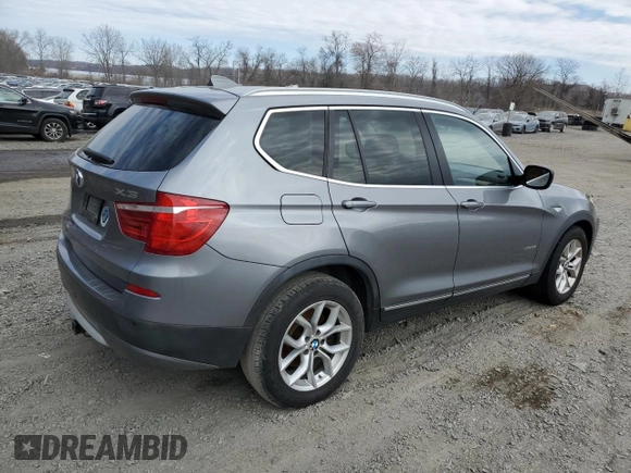 2011 BMW X3 35i with VIN 5UXWX7C5XBL730455, listed as a Copart auction lot 51131085 with 218,889 mi miles and Clean Title. Bid and sale history available at DreamBid. Image 3.