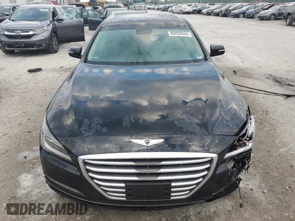 2016 Hyundai Genesis 3.8L with VIN KMHGN4JE6GU128579, listed as a Copart auction lot 69292634 with 83,603 mi miles and Salvage Title. Bid and sale history available at carsss.com. Image 5.